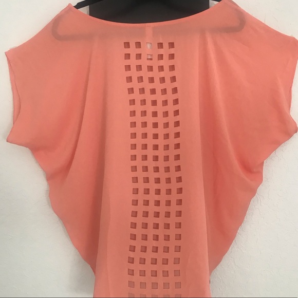 S-Twelve Large Peach Blouse - Picture 4 of 8